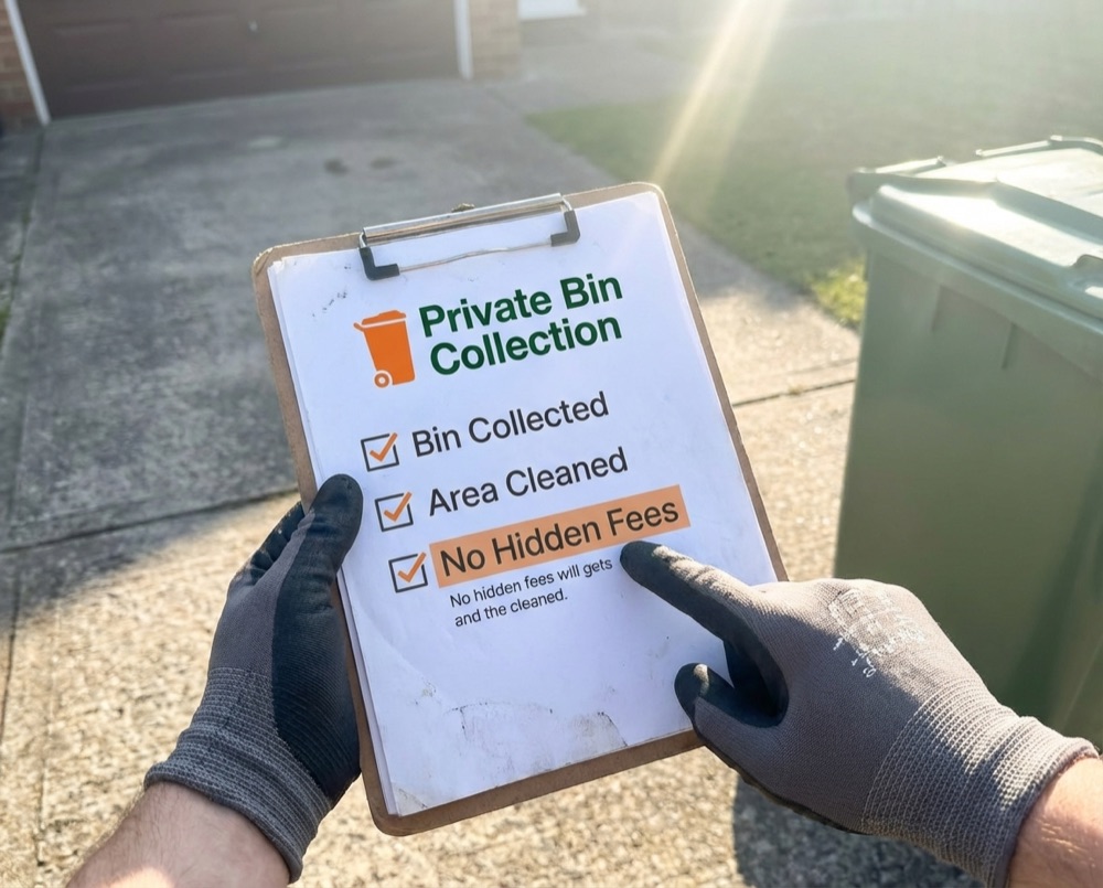 Transparent, honest private bin collection service in Goring-by-Sea
